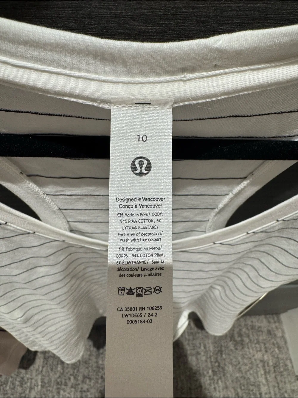 lululemon NWT Striped Love Tank - Picture 2 of 4